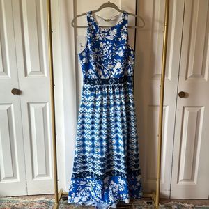 Cynthia Steffe Blue Floral Maxi, size 8